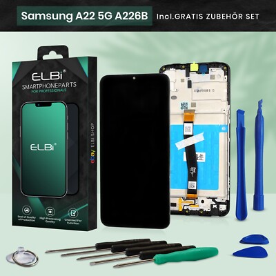 Display für Samsung Galaxy A22 5G A226B Touch Screen Bildschirm mit Rahmen ELBI