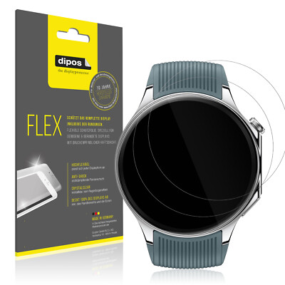 2x 3D Full Cover Schutzfolie für OnePlus Watch 2 Panzerfolie Anti-Shock Display