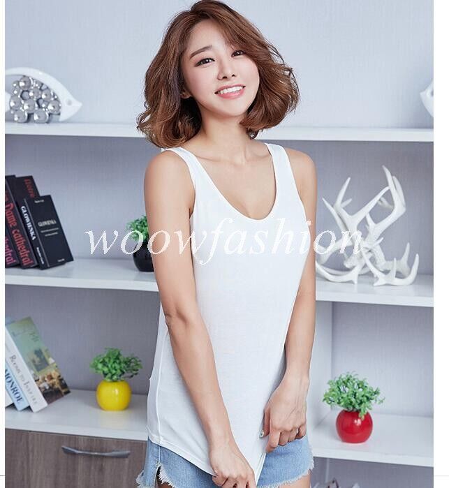 Camisole Sleeveless Wide Strap Top With Built-In Padded Bra