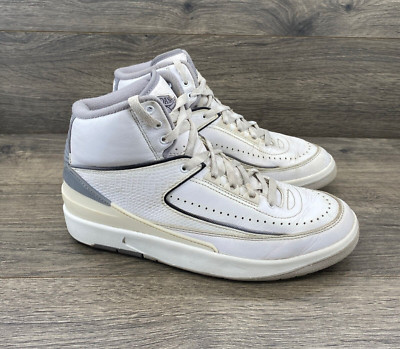 Nike Air Jordan 2 Retro Youth Shoes Size 6.5 White Hi Top DQ8562