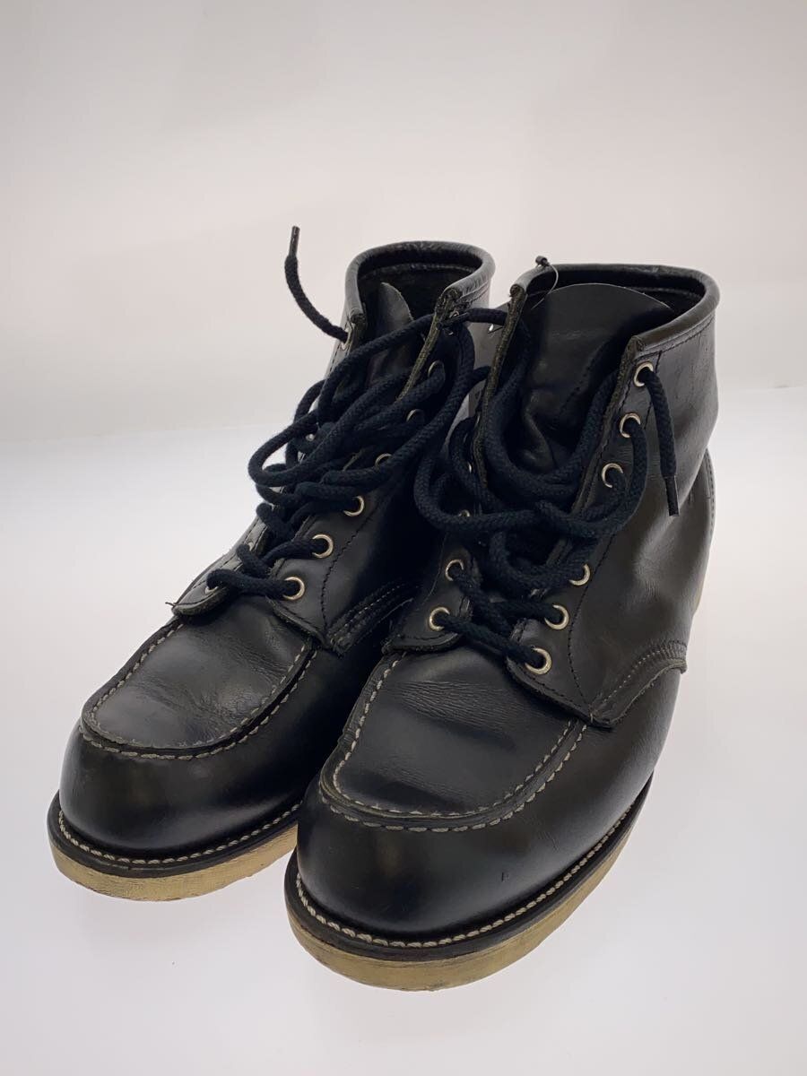 RED WING LACE UP BOOTS UK9 Black LEATHER 8179 SOLE REDUCTION RED WING LACE UP BOOTS UK9 Black LEATHER 8179 SOLE REDUCTION