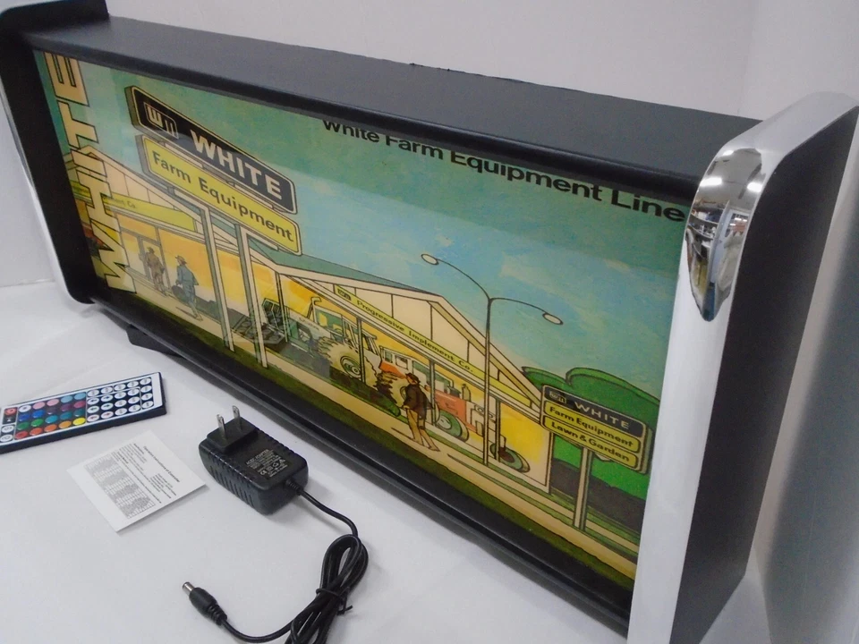 Blanco Equipo Agrícola Pantalla LED Letrero Iluminado Caja de Luz Colgante de Pared Luz Foto 2 de 4