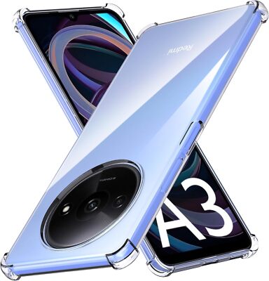 Hülle für Xiaomi Redmi A3 Klar Stoßfest Silikon Schutzhülle Bumper Cover