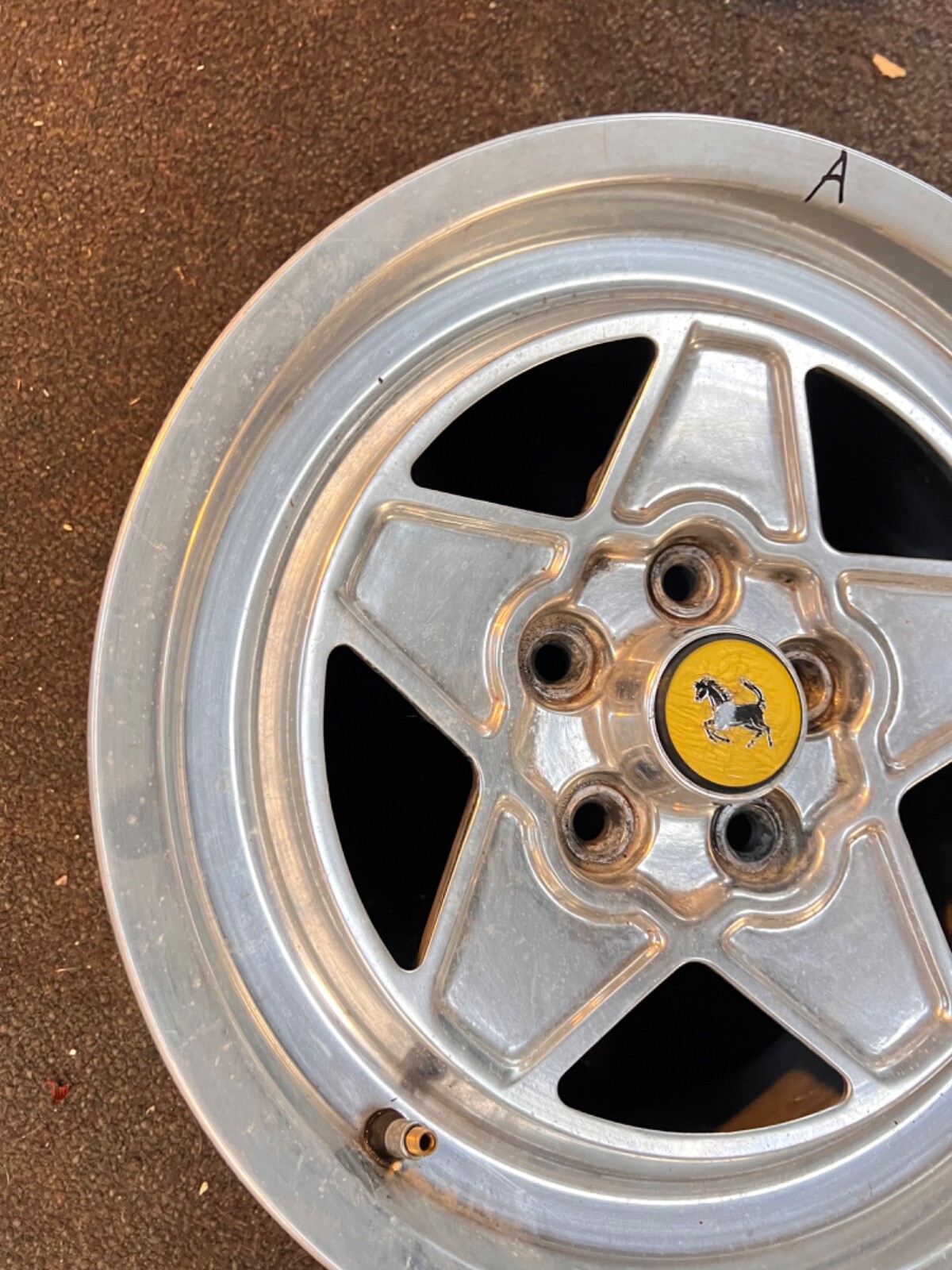 (A) 1 Ferrari 208,308  Road Wheel Rim TRX  165TR 390 Part # 117000