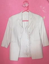 BOYS TORRE WOOL WHITE BLAZER CELEBRATIONS ( IN SIZES 22R , 24R )