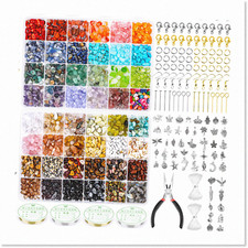 Premium 2278Pcs Crystal Beads Jewelry Making Kit - 48 Vibrant Colors for Adults