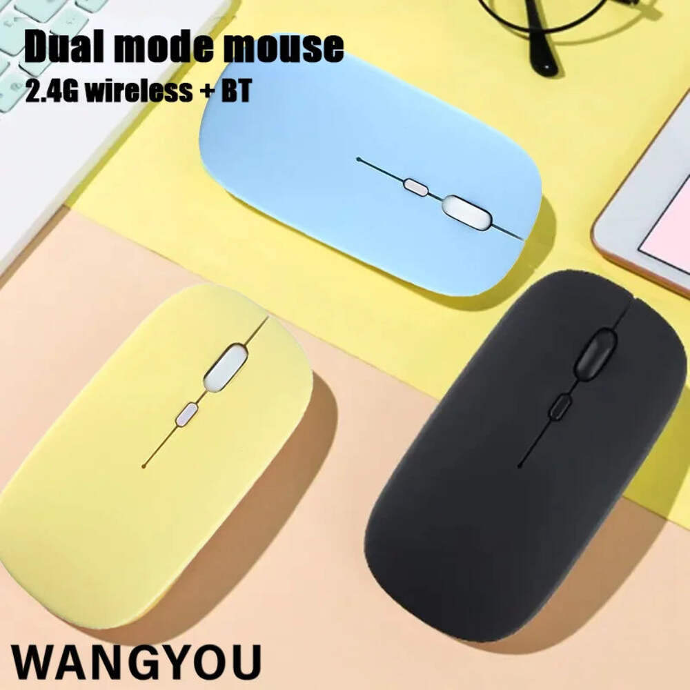 Dual-Mode Silent Ergonomic Mouse for iPad Laptop Tablet Computer