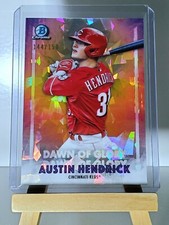 Austin Hendrick 2021 Bowman Chrome Dawn Of Glory Atomic Refractor 144/150 Reds