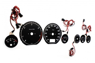 Audi A6 (C4) '94-'97 Design 1 glow gauge plasma dials tachoscheibe glow shift in