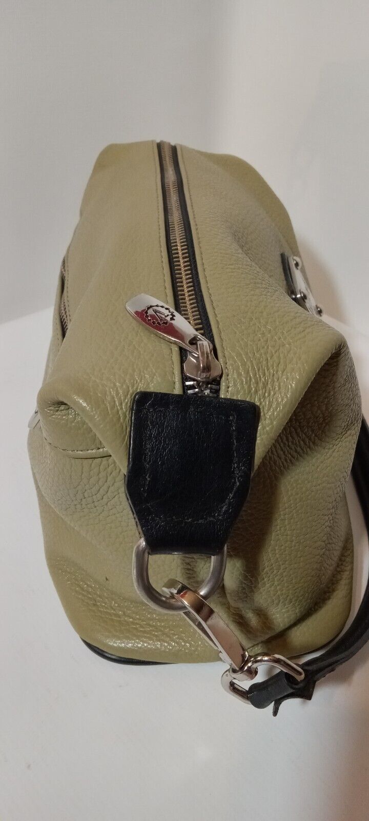 VALENTINA Woven Tote Genuine Leather  Handbag Pur… - image 7