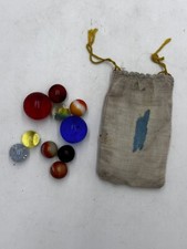 Lot Of Marbles With Carrying Pouch