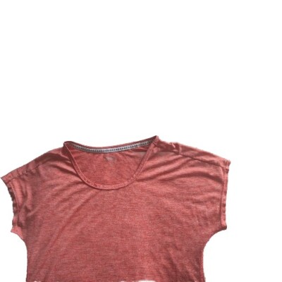 TCM Outdoor Performance Damen Kurzarm Gr.S apricot meliert mit Kordelzug am Bund