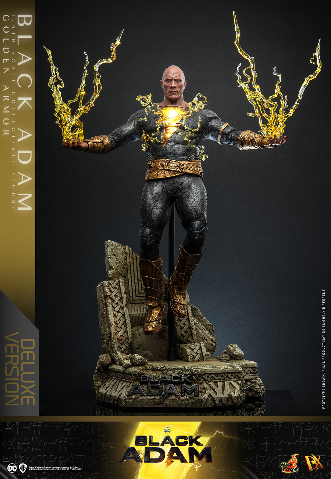 New In Stcok Hot Toys DX31 BLACK ADAM (Golden Armor) 1/6 (Deluxe Version) Figure