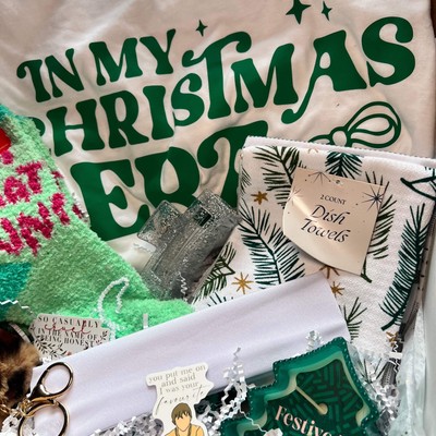 Christmas Gift BOX includes a Festive T-Shirt + Other Cute Holiday Goodies