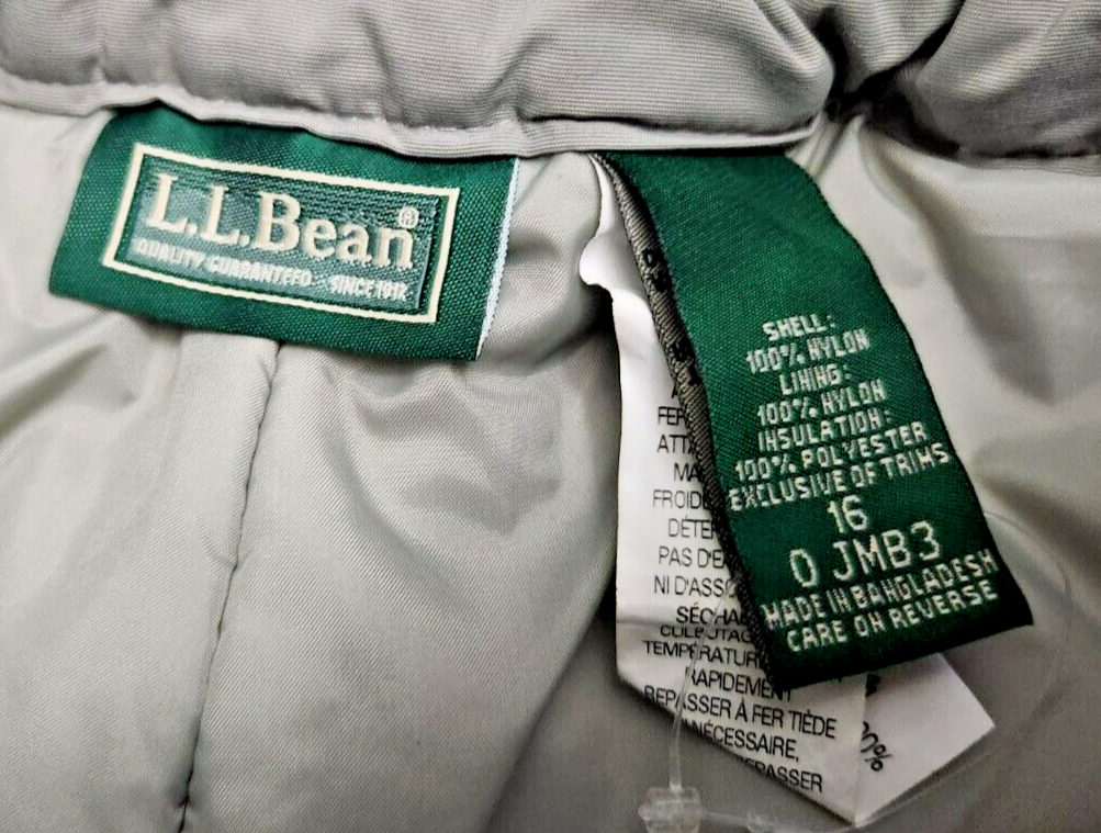 L.L. Bean Ski Pants Women's Size 16 Gray Thinsulate Insulated Nylon