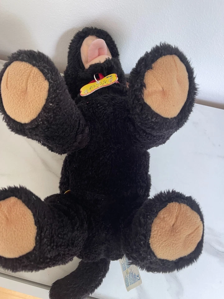 Build a Bear Plüschteddy Stofftier schwarzer Hund - Bild 3 von 4