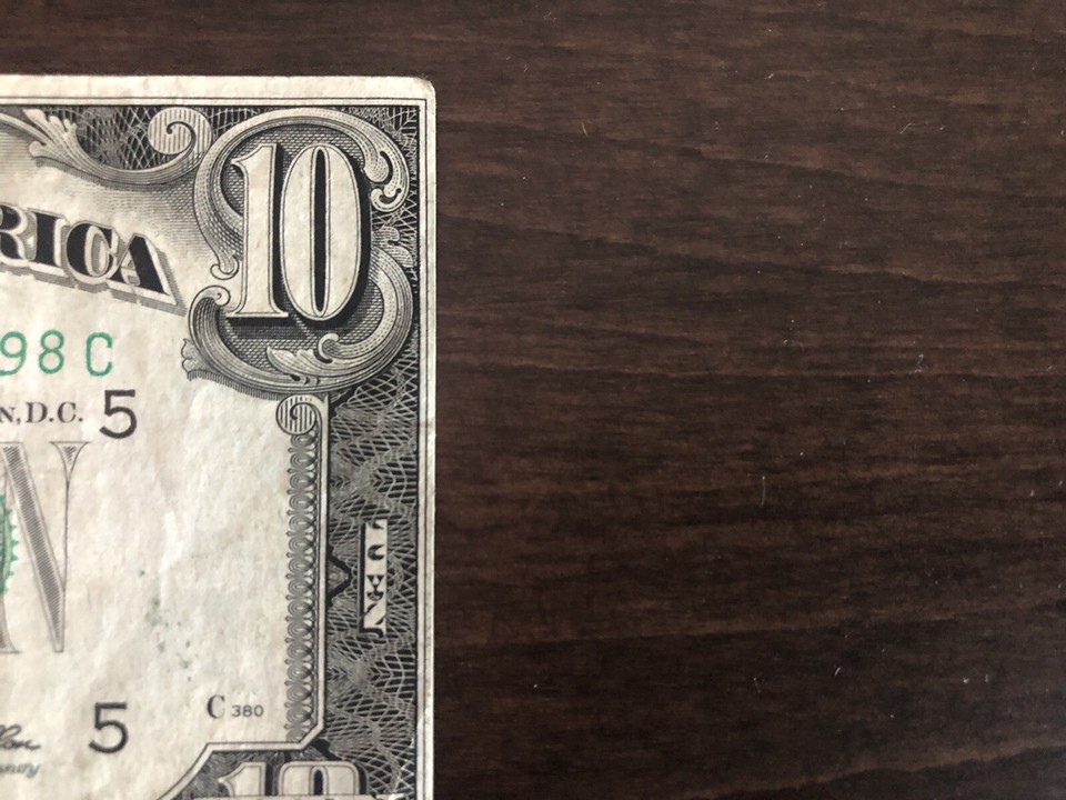 miscut-offset-10-dollar-bill-1950-error-rare-ebay