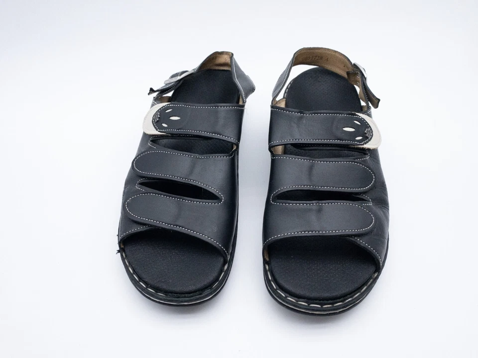 Finn Comfort Sandale Pour Hommes Chaussure D'Été Noire Taille 43 EU Art 23021-98 - Photo 3/3