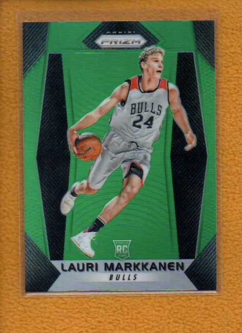 Lauri Markkanen 2017-18 Panini Prizm Basketball Rookie Prizms Green RC #247