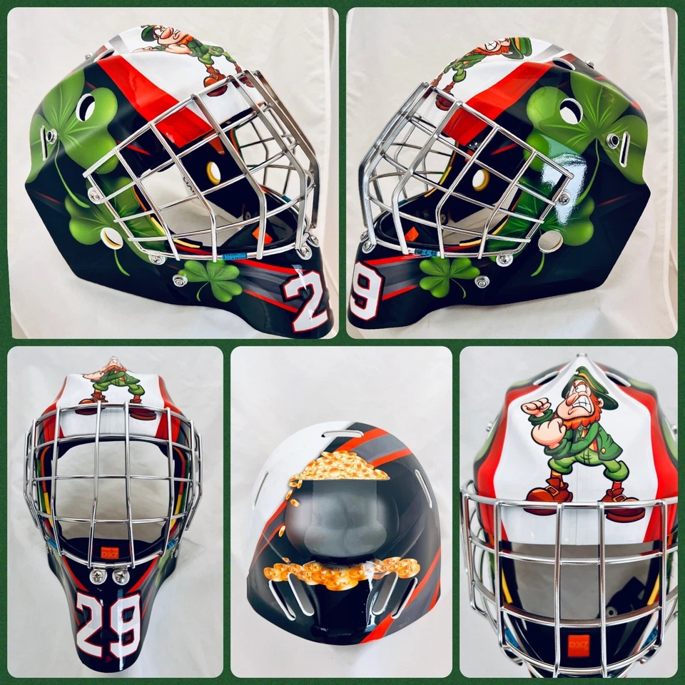 Custom Made Goalie Mask Wrap Graphics Catchers Mask Vinyl Decals Stickers - Image 3 of 4