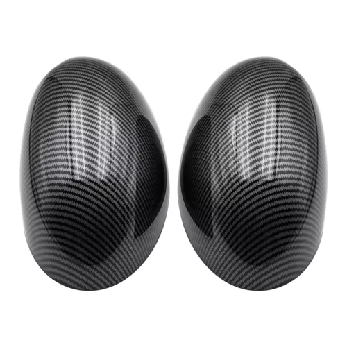 Tappo copri specchietto retrovisore lato fibra di carbonio Powerfolding per Mini Cooper R55 R56 R57 - Foto 1 di 7