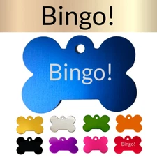 Custom Engraved Dog Tags Personalized Dog Collar Pet Tags Engraved Pet ID BONE