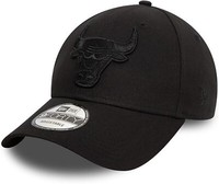 Chicago Bulls New Era 9Forty Nba Essentiell Ganz Schwarz Team Basecap