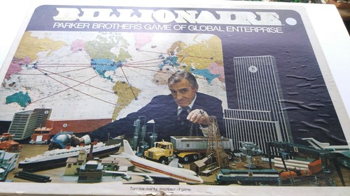 COLLECTIBLE TOYS (1973) BILLIONAIRE Board Game (Parker Brothers) Q*
