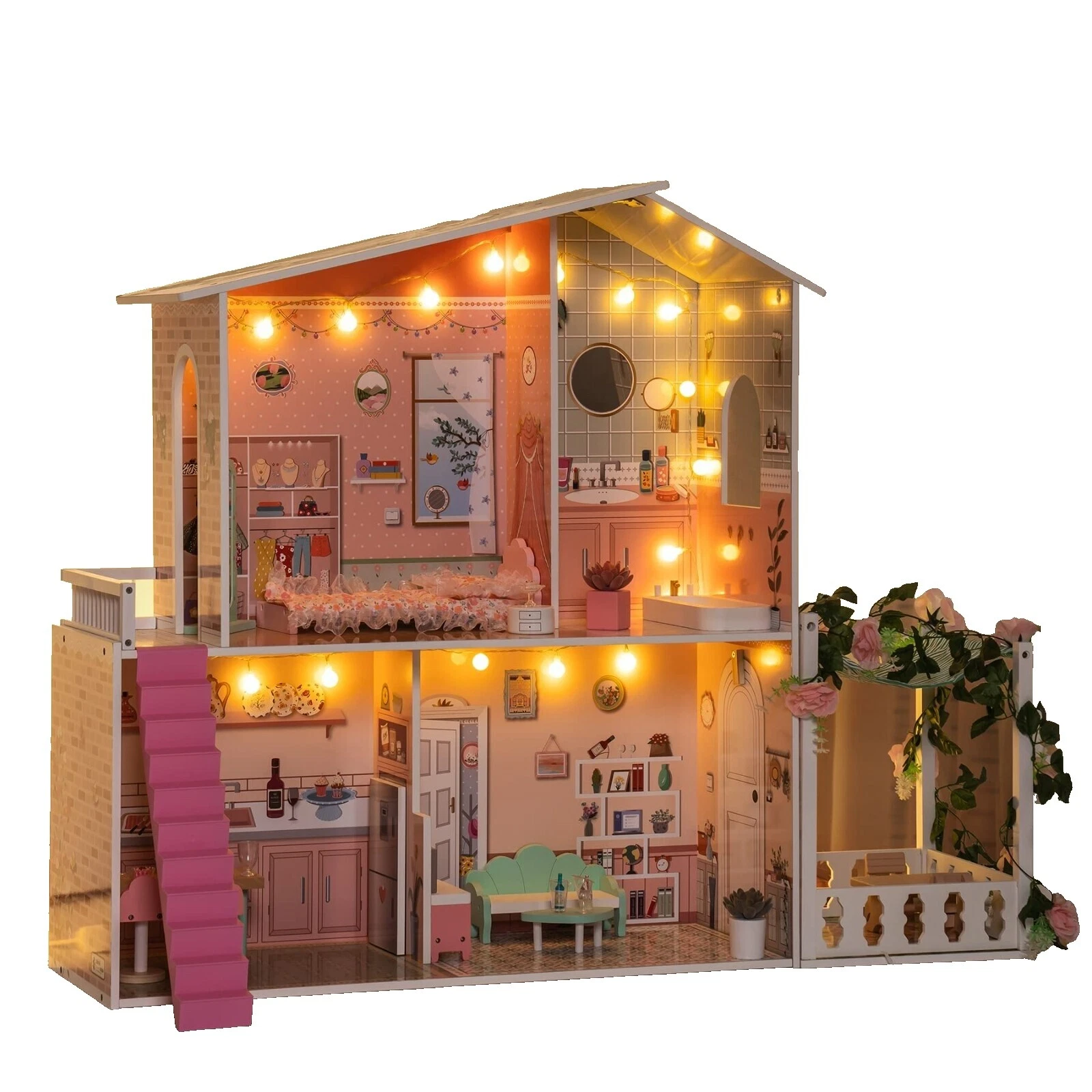 Victorian 1:6 casas de muñecas y cajas de habitación