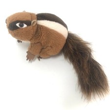 Folkmanis Mini Chipmunk Finger Puppet Brown White Realistic Stuffed Animal