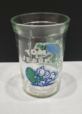 Welch's 1991 Turner Entertainment TOM & JERRY Playing Football Jelly Jar Glass
