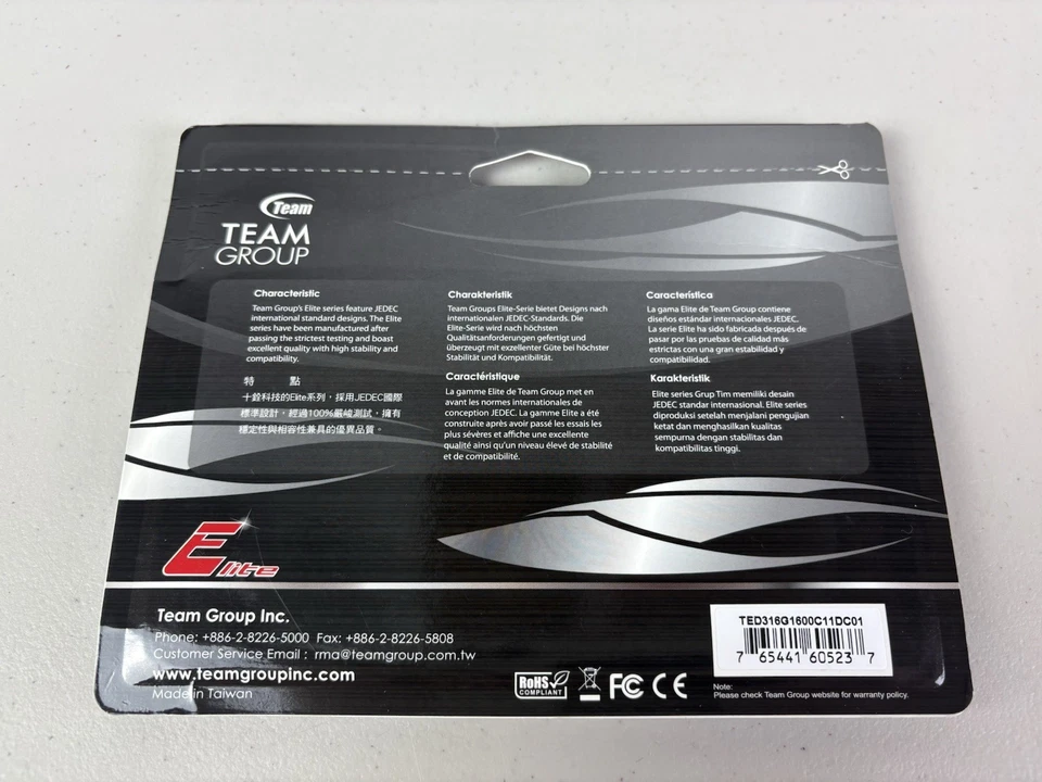 Team Group ELITE DDR3 RAM 16GB @ 1600MHz / 2 x 8GB Dual Channel Kit - Image 2 of 2