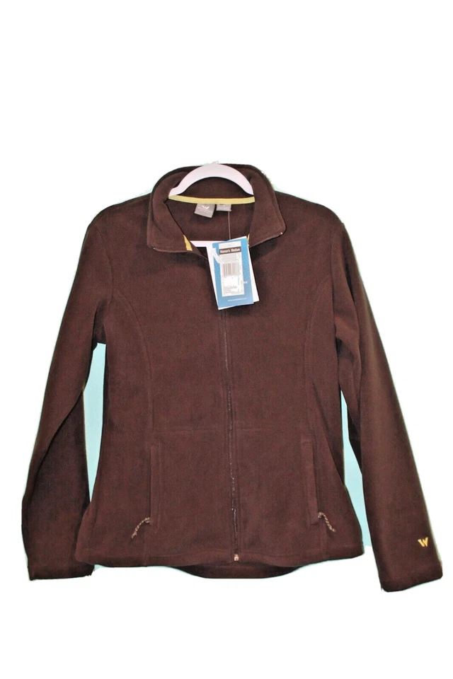 NWT White Sierra Full Zip Coffee Bean Sierra Mountain Fleece Jacket Medium - Image 4 of 4