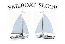 HO Scale SLOOP Sailboat model Kit with Pre Assembled  Hull 1/87 scale boat