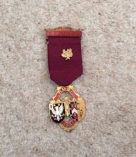 MASONIC STEWARD BADGE 1981 RMBI ROYAL MASONIC BENOVELANT INSTITUTION