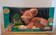 Disney Lion King Simba's Pride Interactive talking alarm clock set EUC