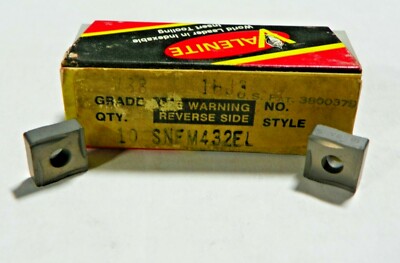 10 NEW VALENITE SNFM 432 EL V88 CARBIDE INSERTS     P316S