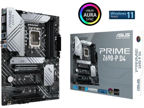 ASUS Prime Z690-P D4 LGA 1700 Intel 12th Gen ATX Motherboard- PCIe 5.0, DDR4, 14 - Picture 1 of 6