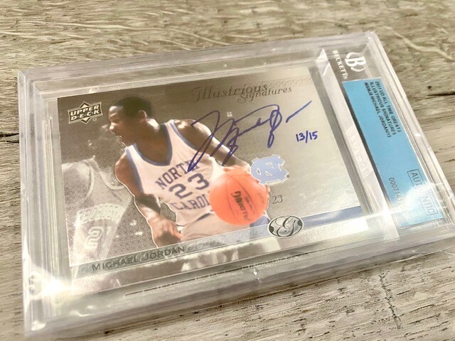 Michael Jordan Autographed Signed North Carolina Tar Heels 2011 All-Time Greats Illustrious s /15 BGS 10 