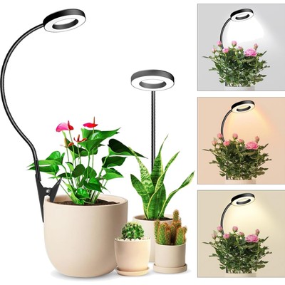Pflanzenlampe LED Vollspektrum, Grow Light, 2er Pack, Timer, 360° Schwanenhals