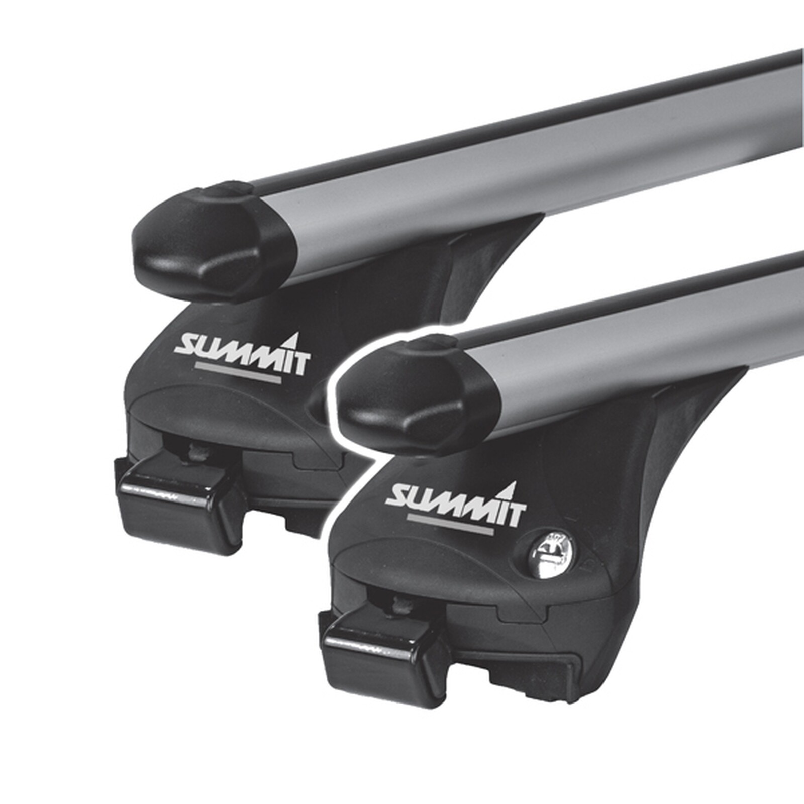 Summit SUP-957F Premium Aluminium Railing Roof Bars For Fiat Vehicles