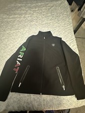 Ariat Jacket Womens Large Black Team Softshell Full Zip Ariattek Equestrians