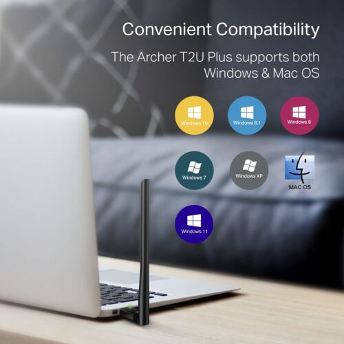 TP-Link AC600 USB WiFi Adapter for PC (Archer T2U Plus) - Open Box - Picture 6 of 8