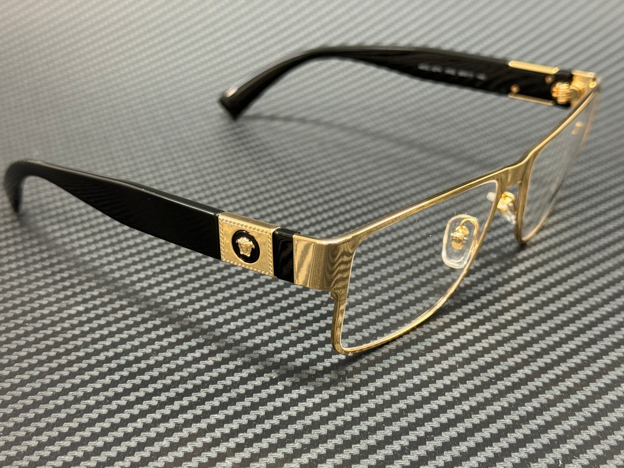 VERSACE VE1274 1002 Gold Black Men's 57 mm Eyeglasses thumbnail 4