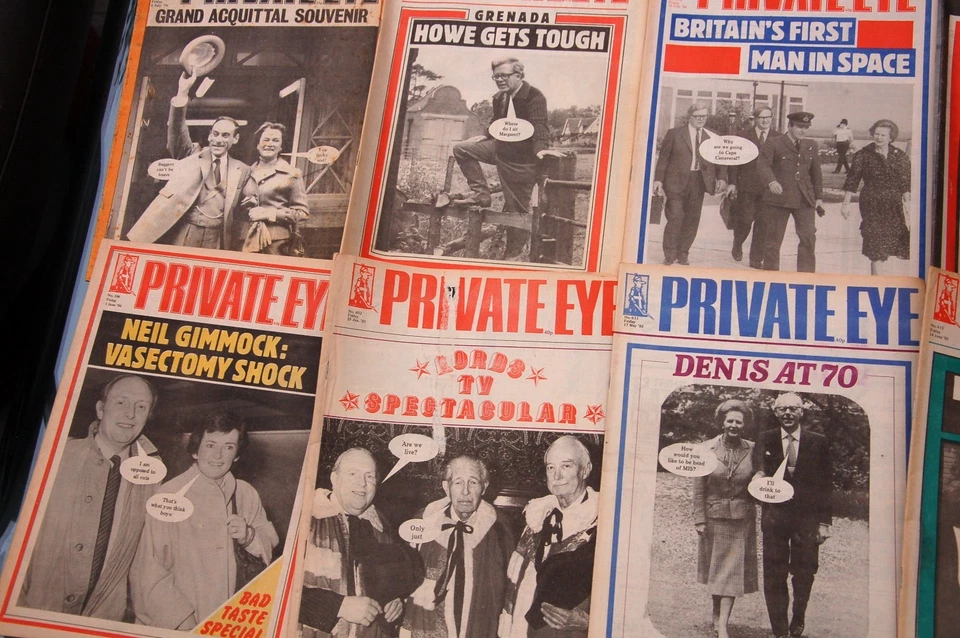10x 1970s/80s Private Eye Magazines Political Satire Thatcher Thorpe Benn Reagan - Image 2 of 3