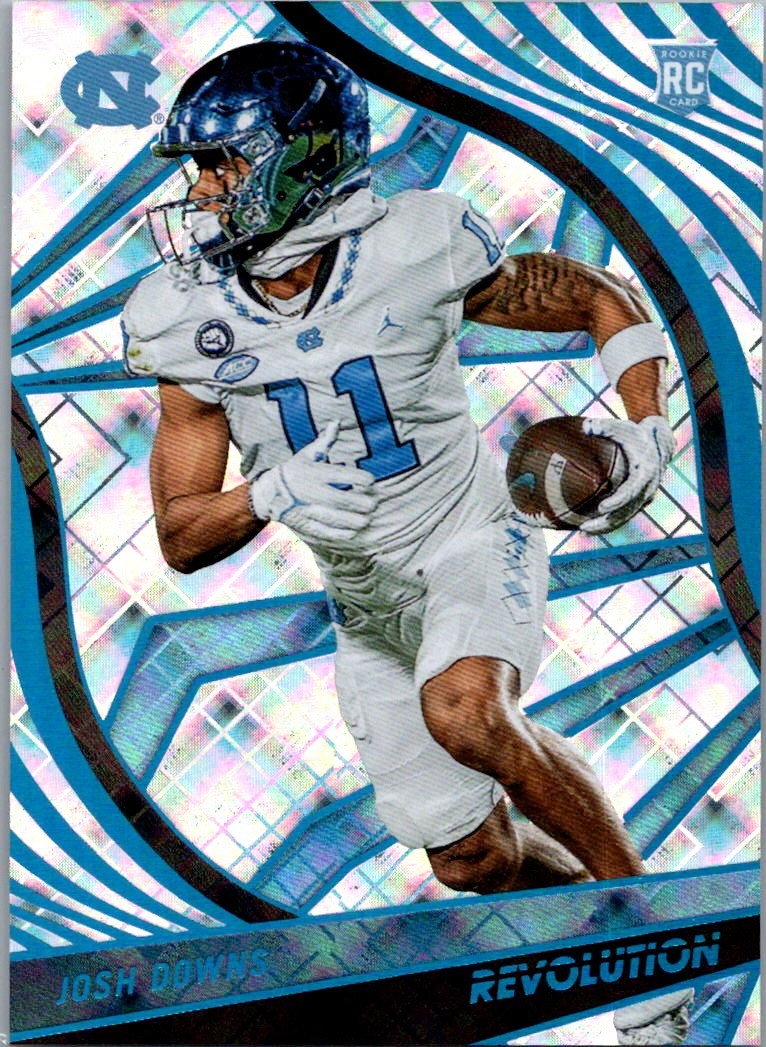 2023 Panini Chronicles Draft Picks #37 Josh Downs Revolution Cosmic #/99