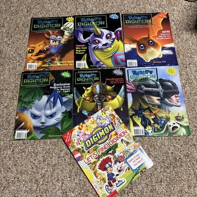 Lot of 6 Vintage 2000 #1-6 Digimon Books - conditions vary +Let's find Digimon
