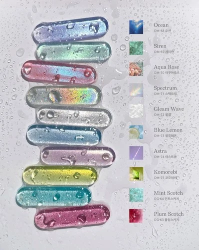 DVOK Once in a Summer 4 Magnet Glitter Gel Polish Collection K-Beauty