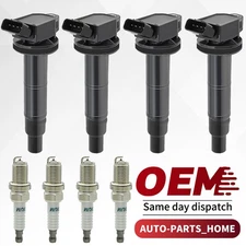 OEM 4X Ignition Coil & 4X Iridium Spark Plug For Toyota Camry RAV4 2.4L L4 UF333