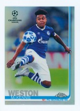 2018-19 Weston McKennie Topps Chrome UEFA Refractor FC Schalke 04 Rookie Card. rookie card picture